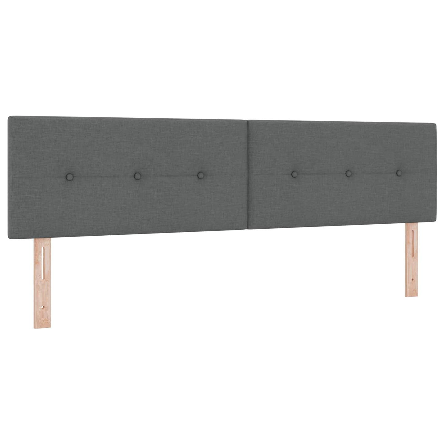 Boxspringbett mit Matratze Dunkelgrau 180 x 200 cm Stoff