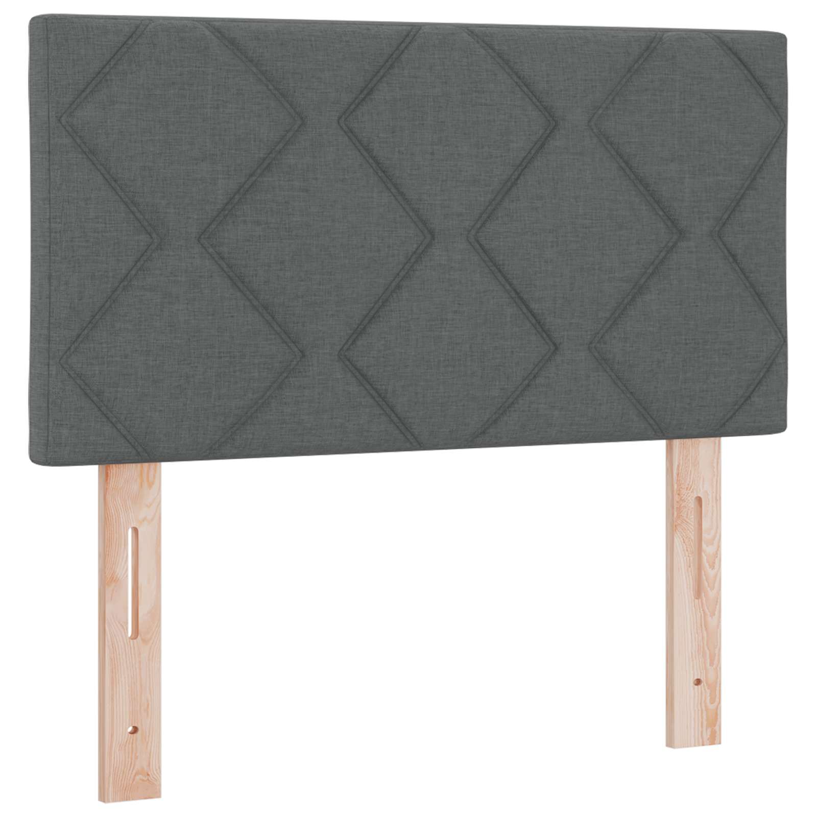 Boxspringbett mit Matratze Dunkelgrau 80 x 200 cm Stoff