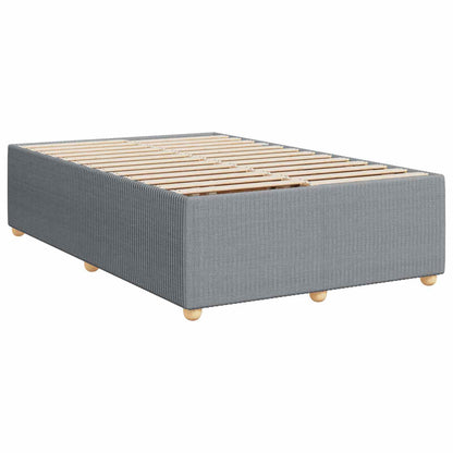 Boxspringbett mit Matratze Hellgrau 120 x 190 cm Stoff