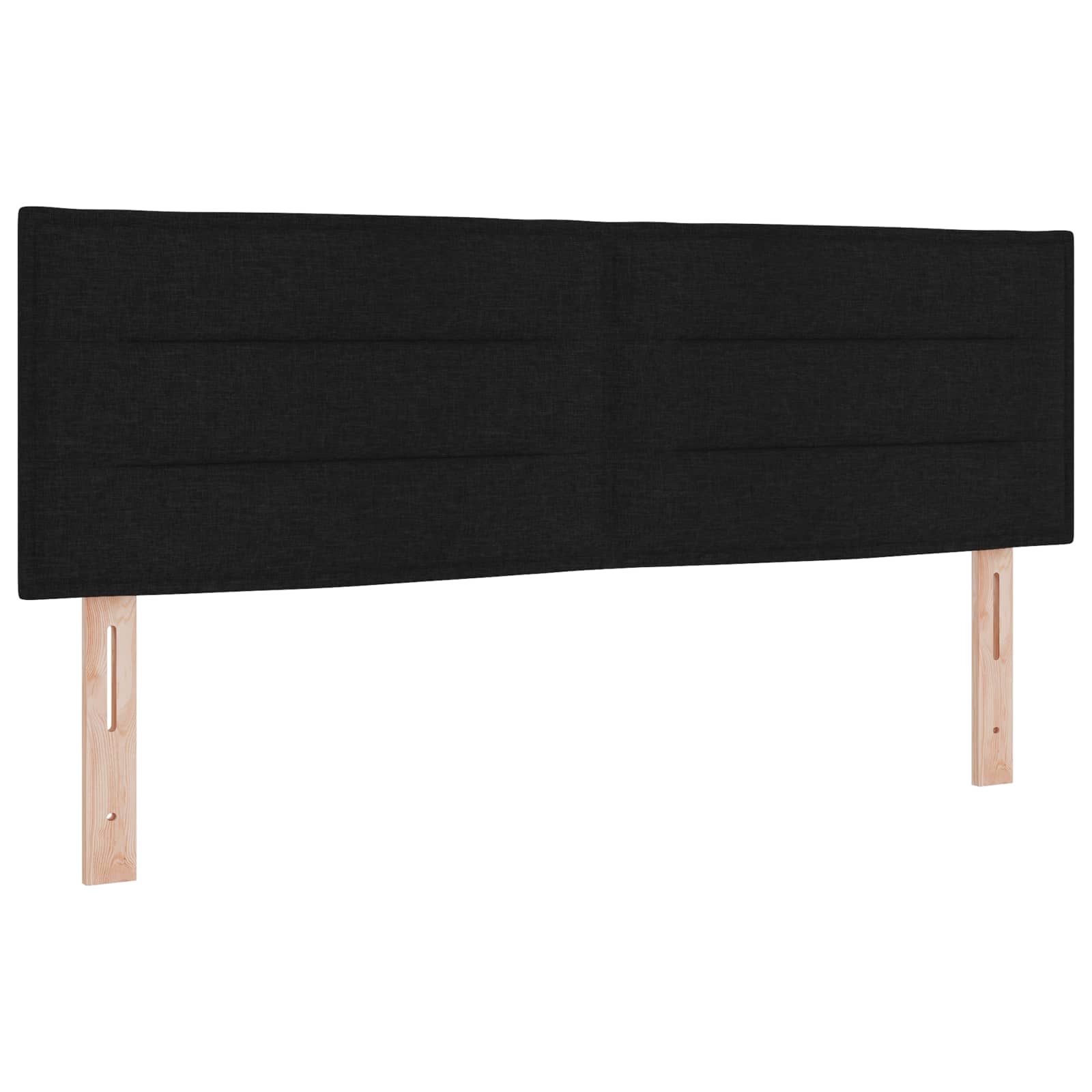Boxspringbett mit Matratze Schwarz 140 x 190 cm Stoff