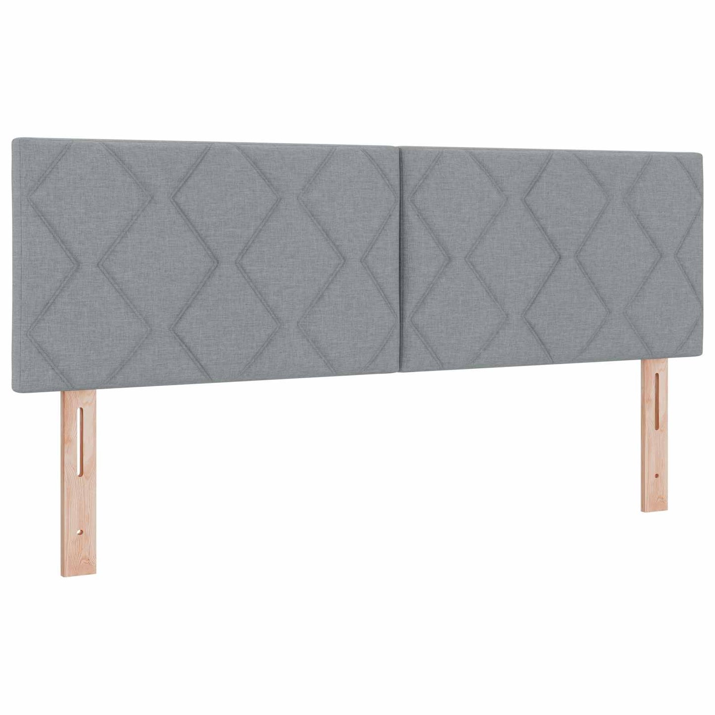 Boxspringbett mit Matratze Hellgrau 140 x 190 cm Stoff