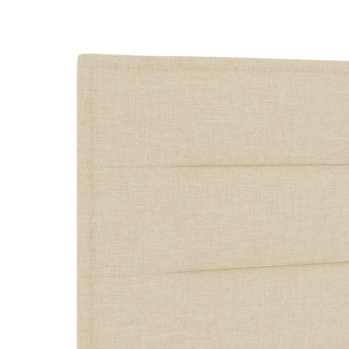 Boxspringbett mit Matratze Creme 140 x 200 cm Stoff