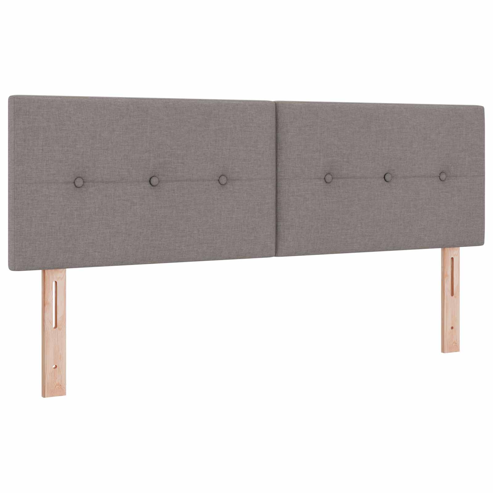 Boxspringbett mit Matratze Taupe 140 x 200 cm Stoff