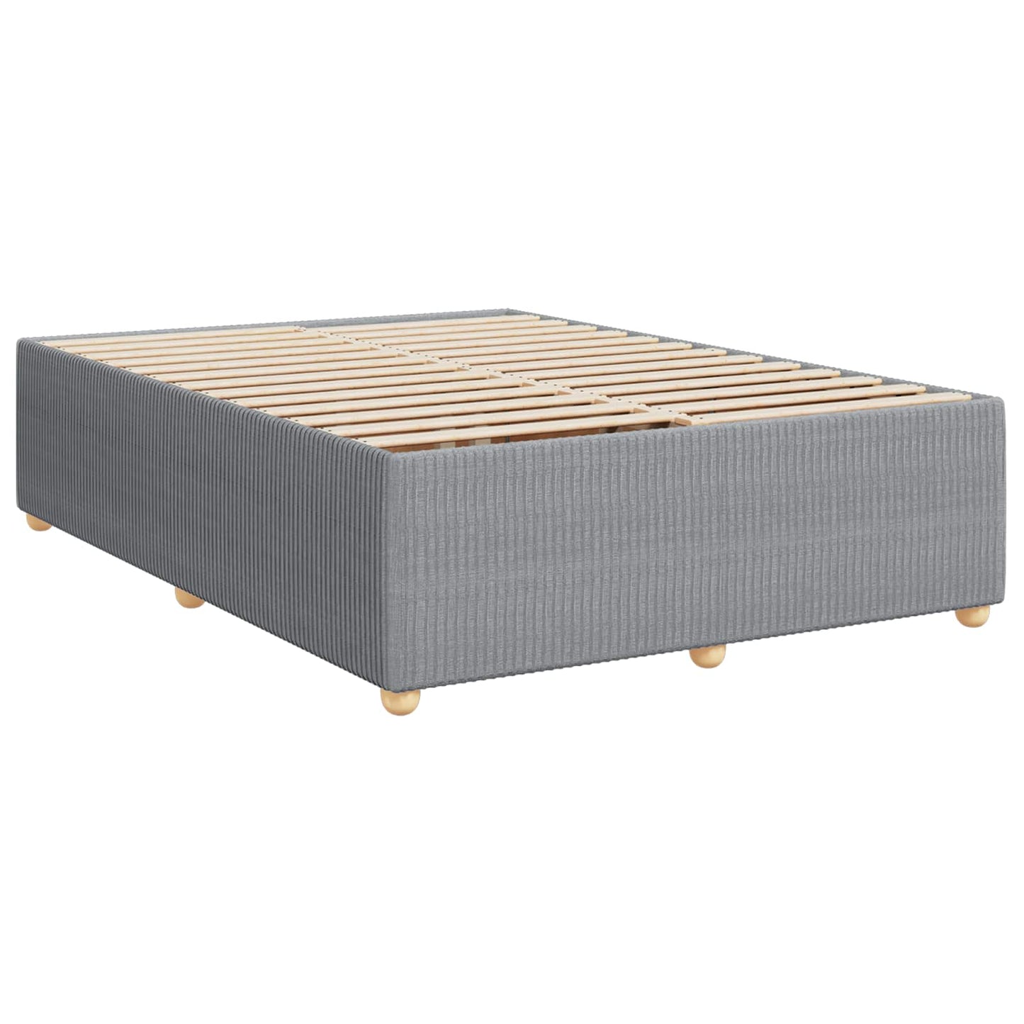 Boxspringbett mit Matratze Hellgrau 160 x 200 cm Stoff