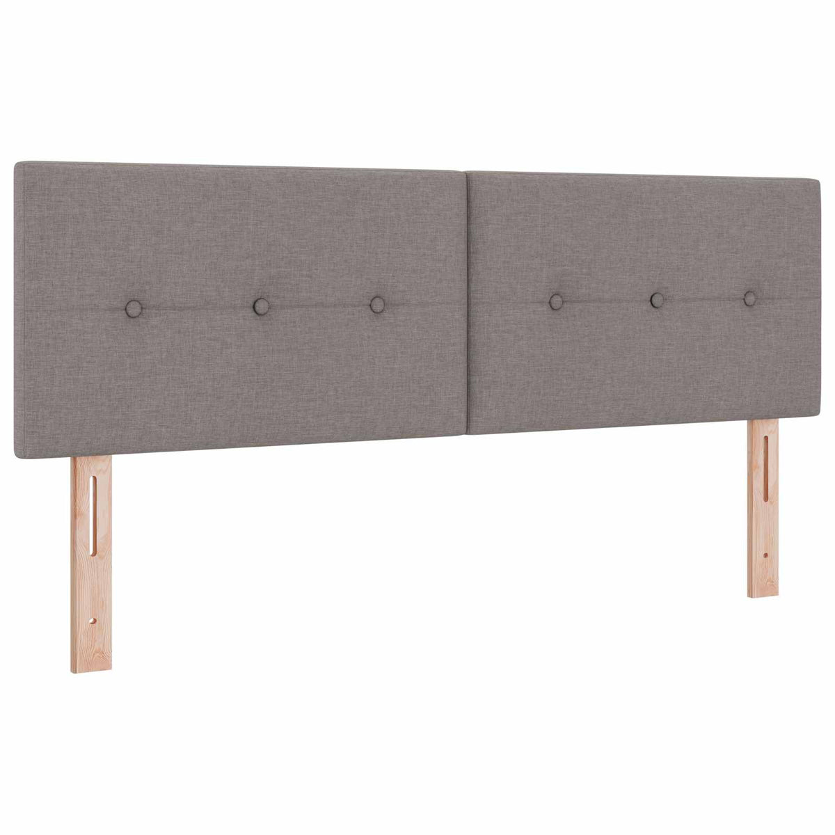 Boxspringbett mit Matratze Taupe 160 x 200 cm Stoff
