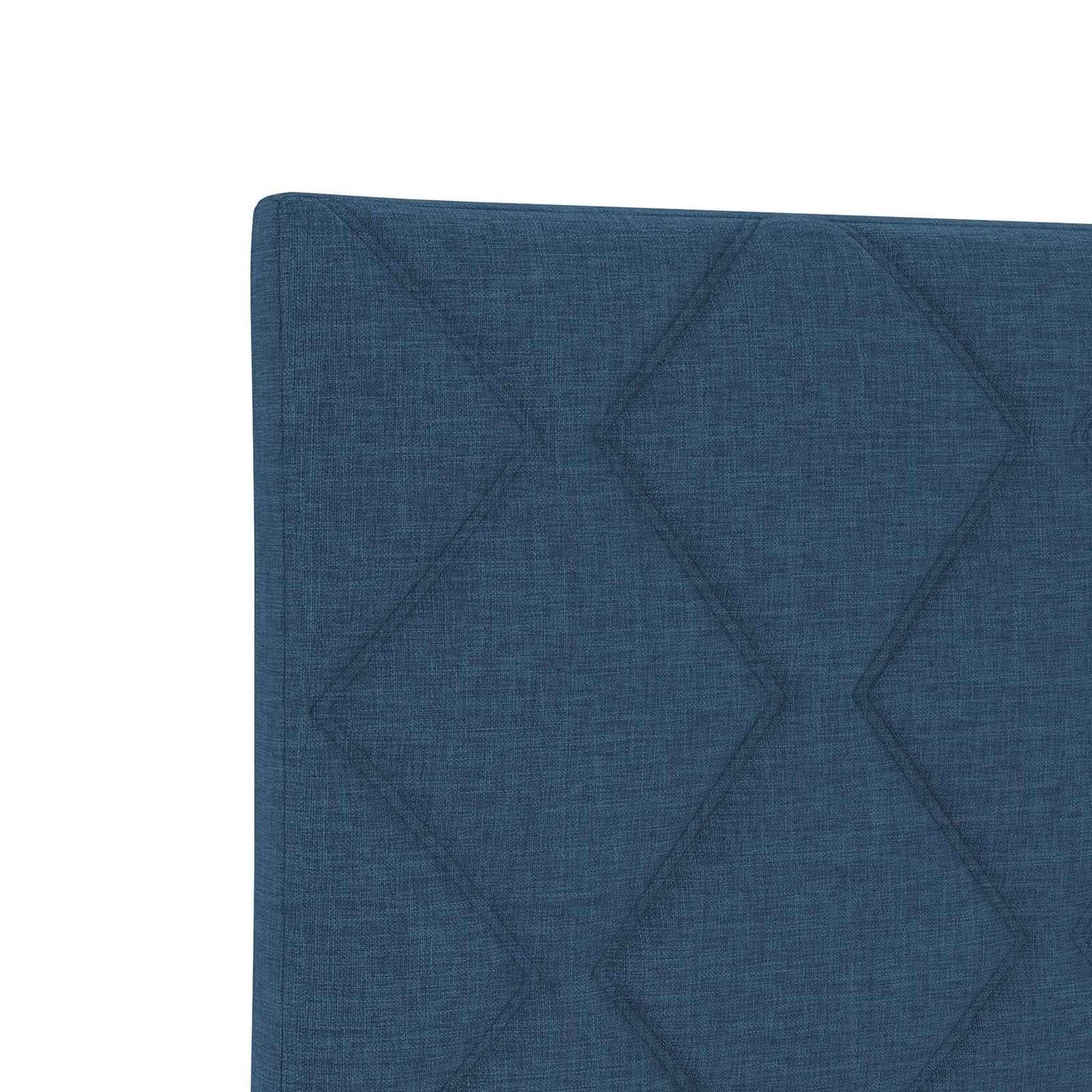 Boxspringbett mit Matratze mit Kopfteil Blau 160 x 200 cm Stoff