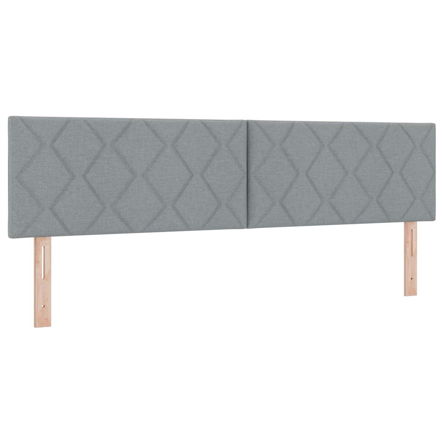Boxspringbett mit Matratze Hellgrau 180 x 200 cm Stoff