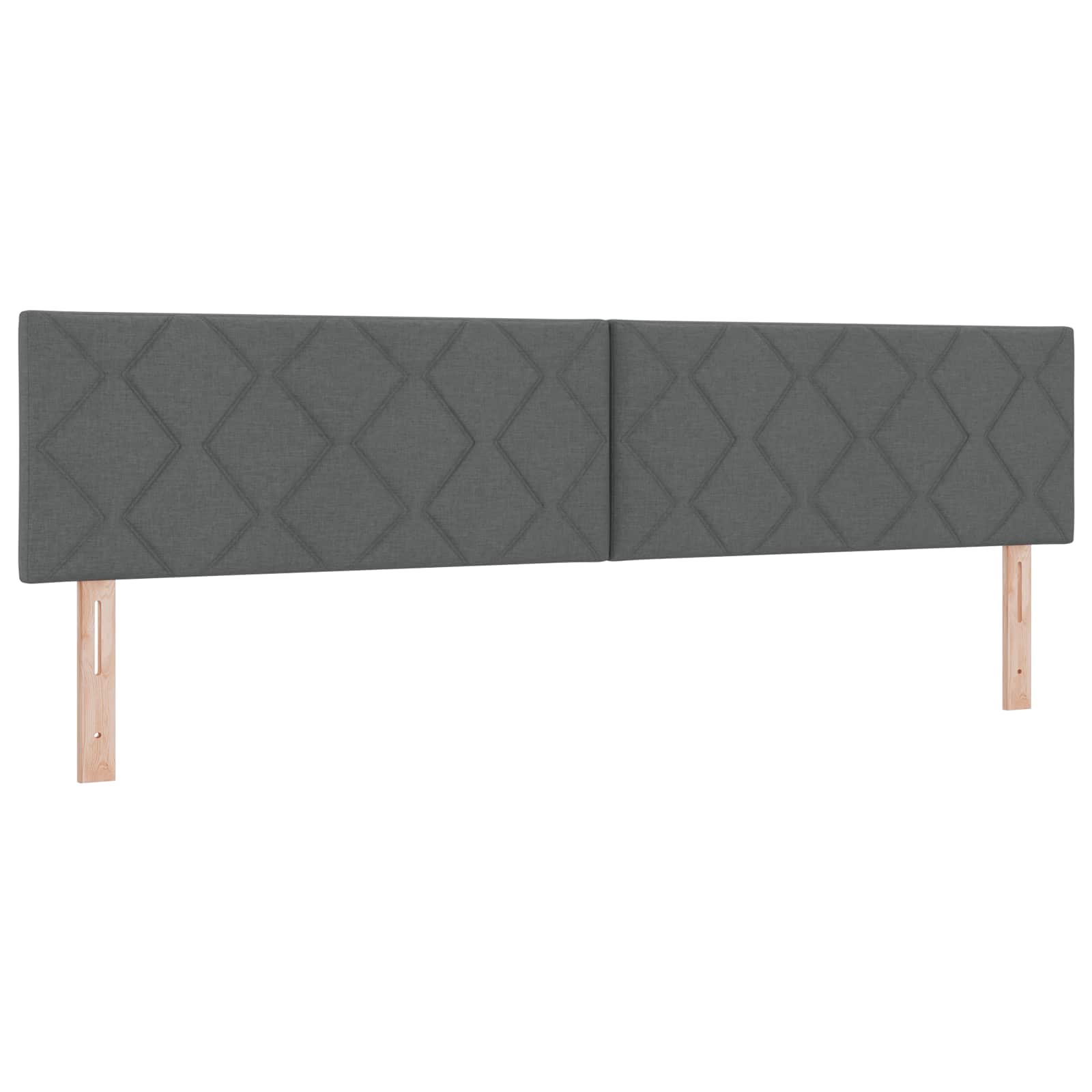 Boxspringbett mit Matratze Dunkelgrau 200 x 200 cm Stoff