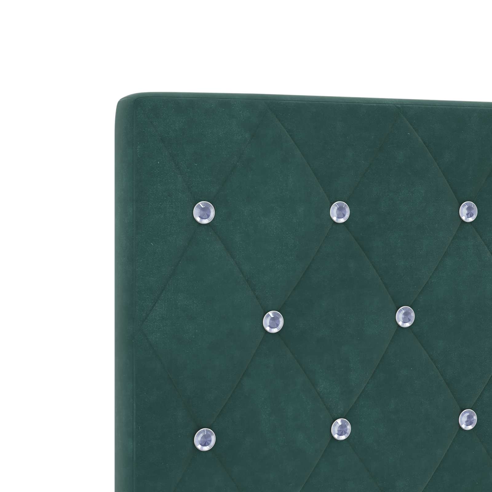 Boxspringbett mit Matratze Dunkelgrün 140 x 190 cm Samt