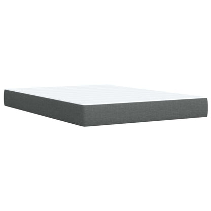 Boxspringbett mit Matratze Dunkelgrau 160 x 200 cm Stoff