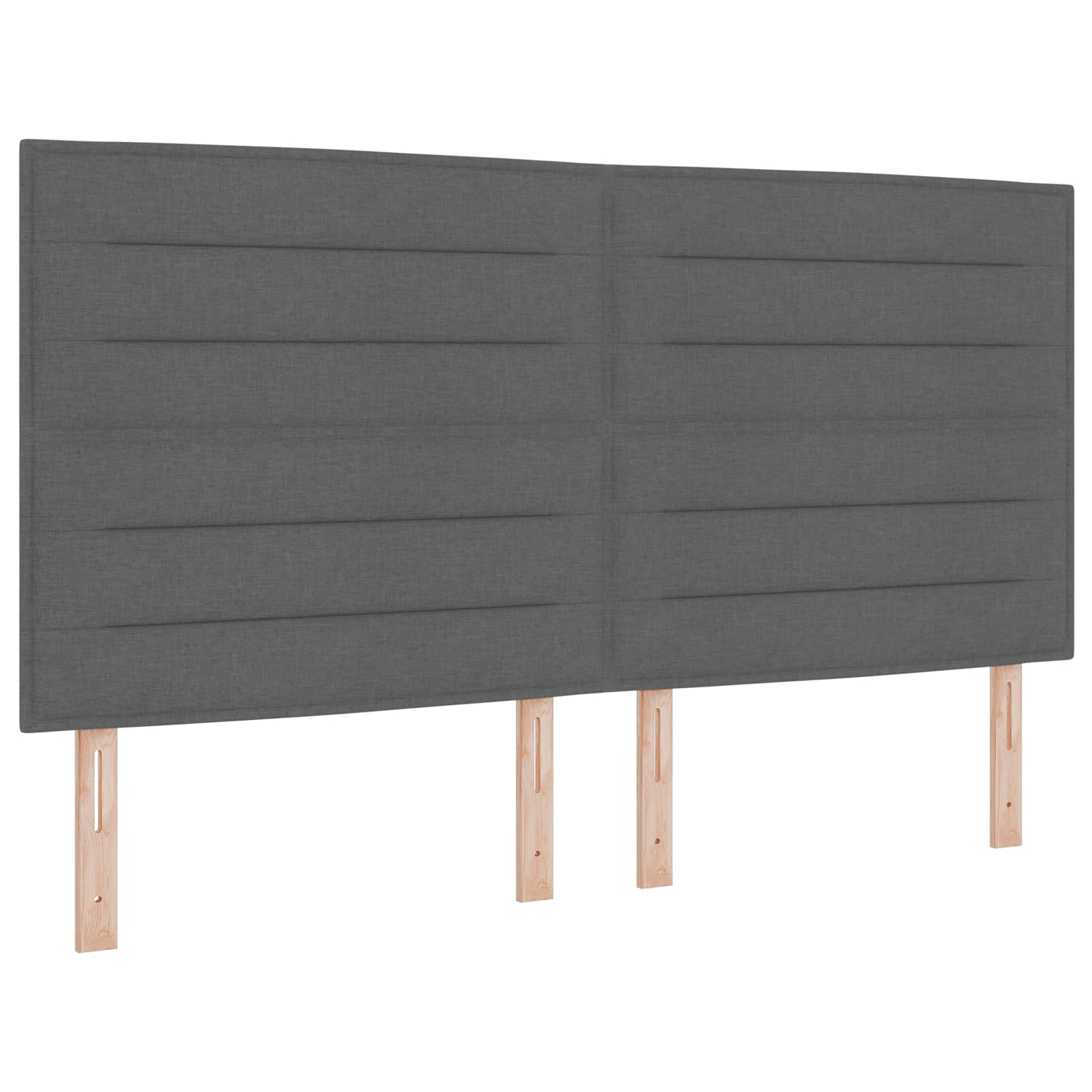 Boxspringbett mit Matratze Dunkelgrau 140 x 190 cm Stoff