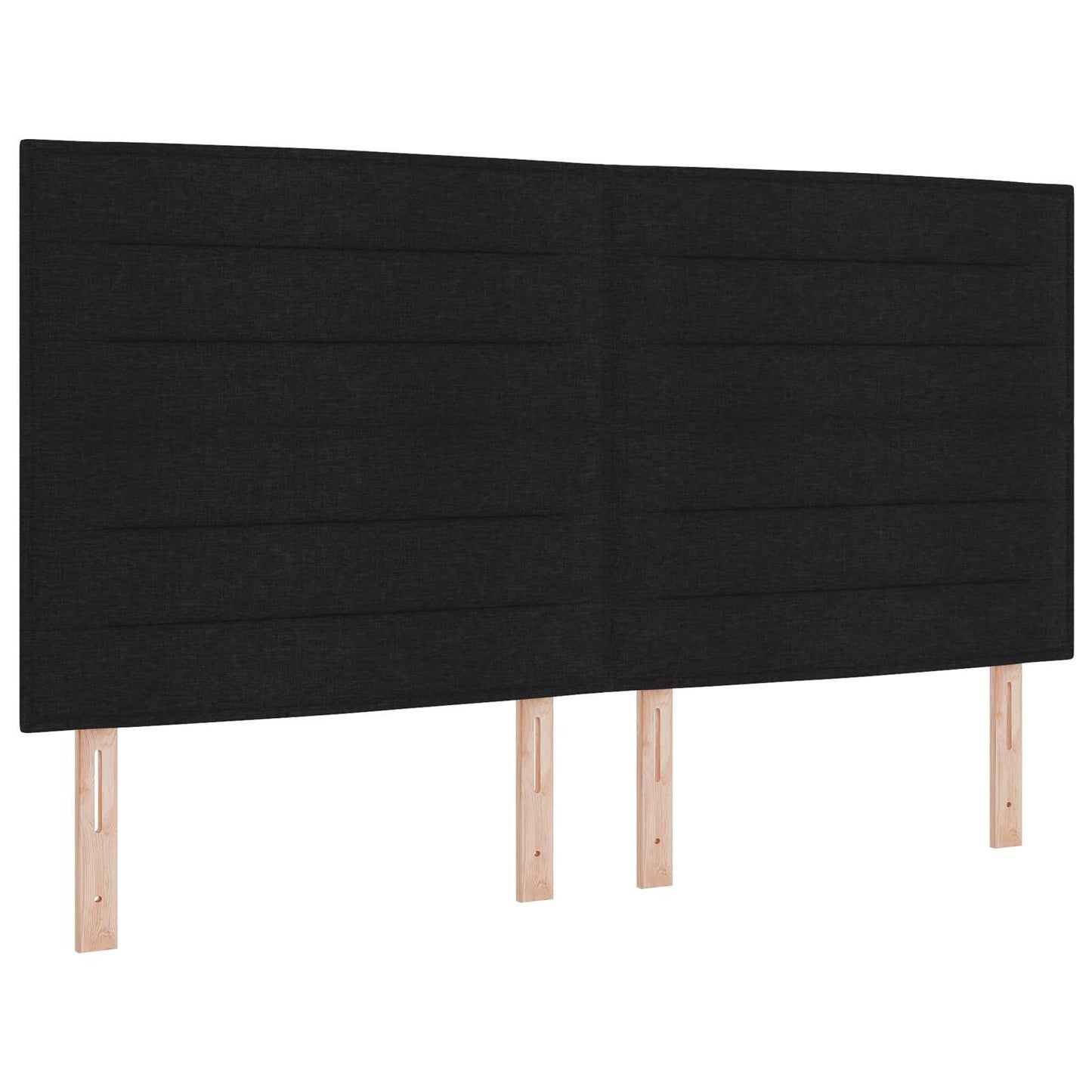 Boxspringbett mit Matratze Schwarz 140 x 190 cm Stoff