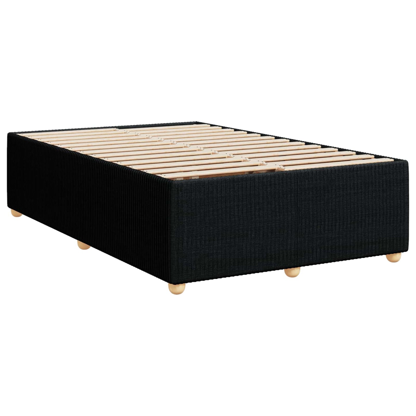 Boxspringbett mit Matratze Schwarz 120 x 200 cm Stoff