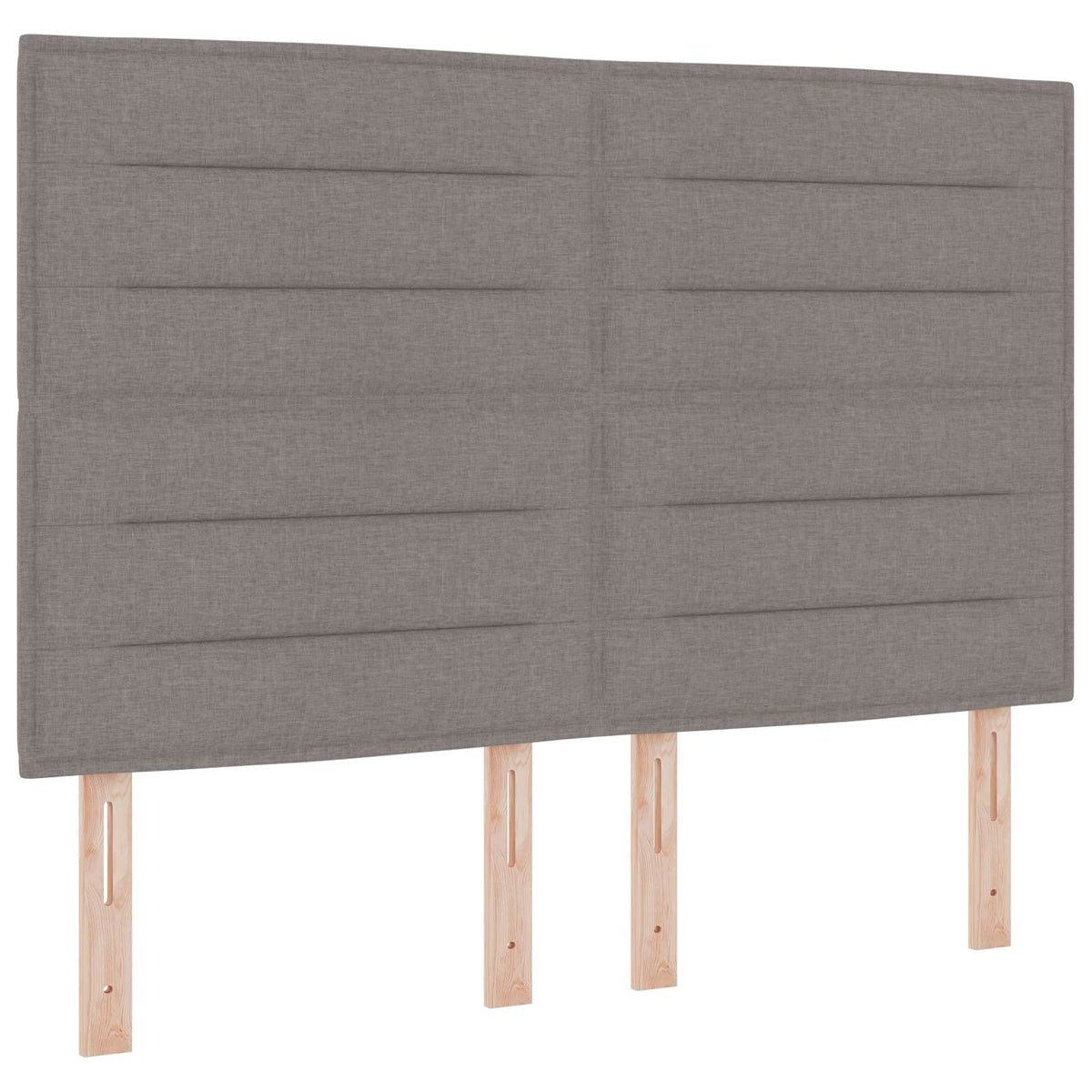 Boxspringbett mit Matratze Taupe 140 x 200 cm Stoff