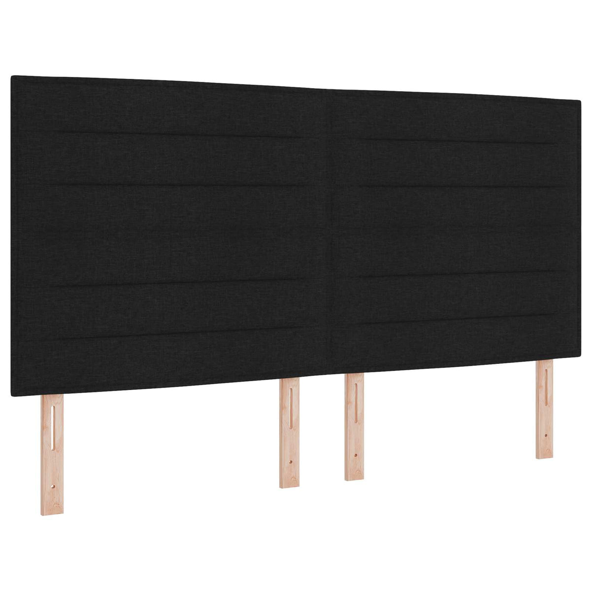 Boxspringbett mit Matratze Schwarz 180 x 200 cm Stoff
