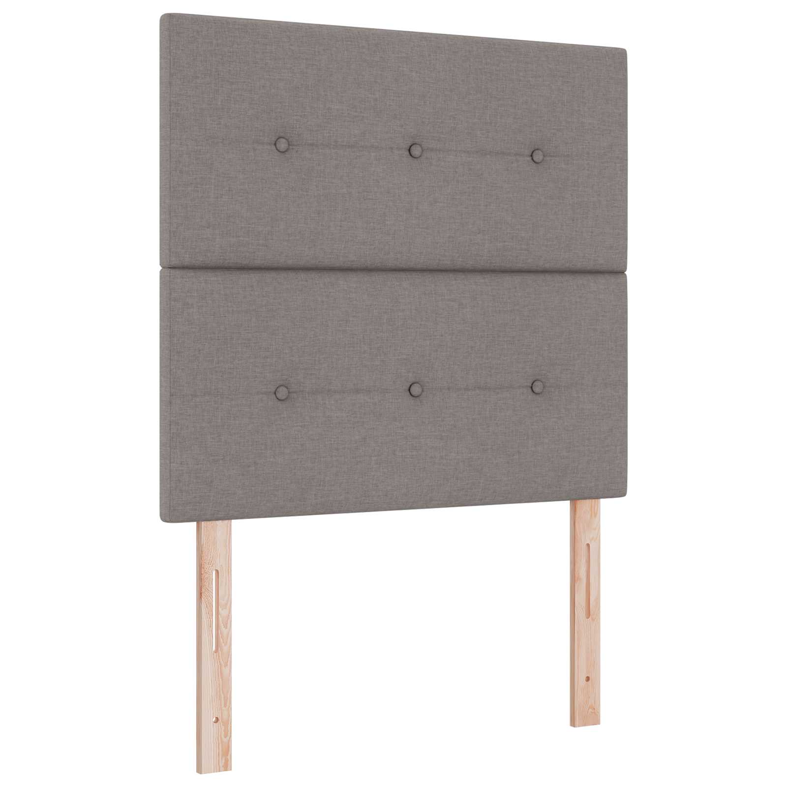 Boxspringbett mit Matratze Taupe 120 x 190 cm Stoff