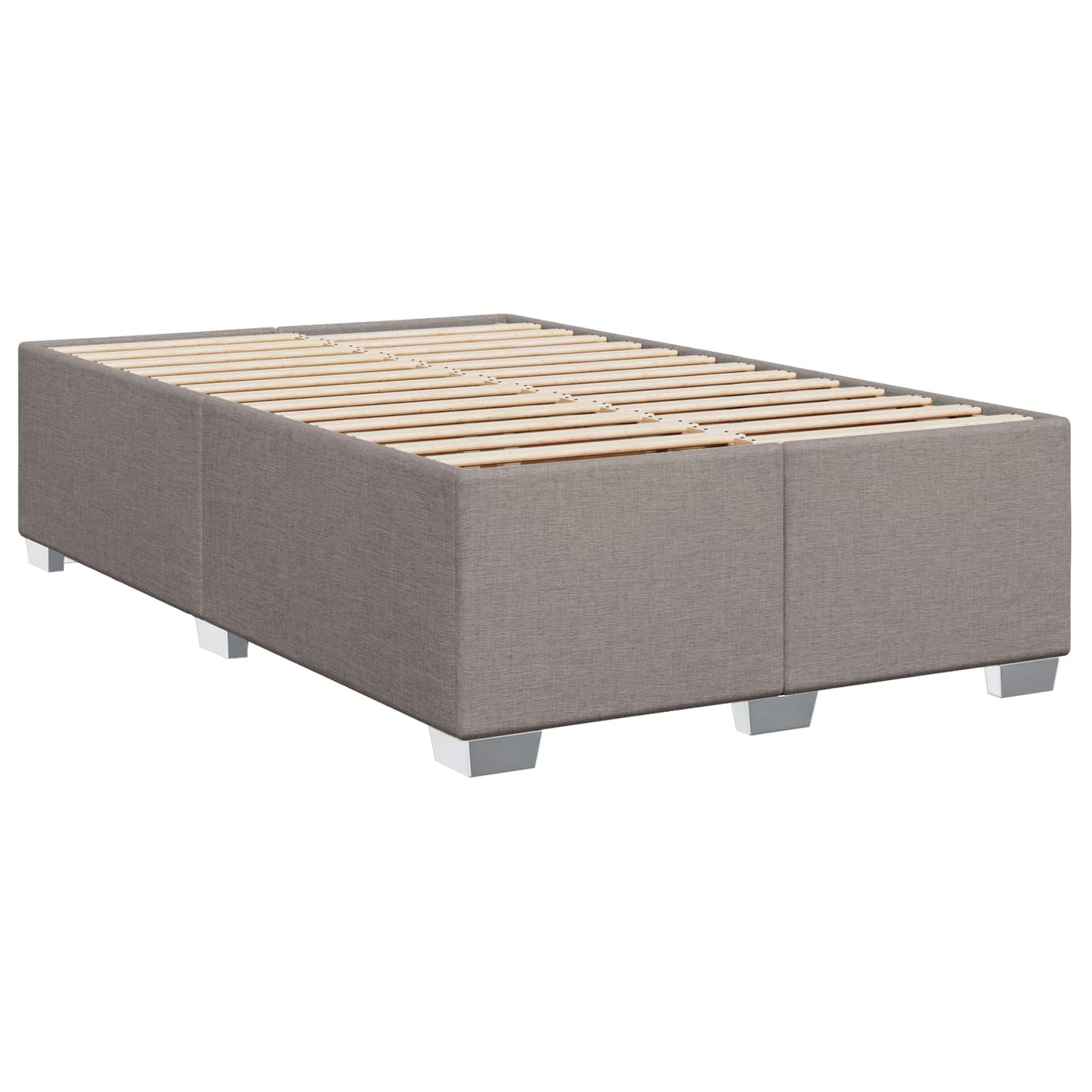 Boxspringbett mit Matratze Taupe 120 x 190 cm Stoff
