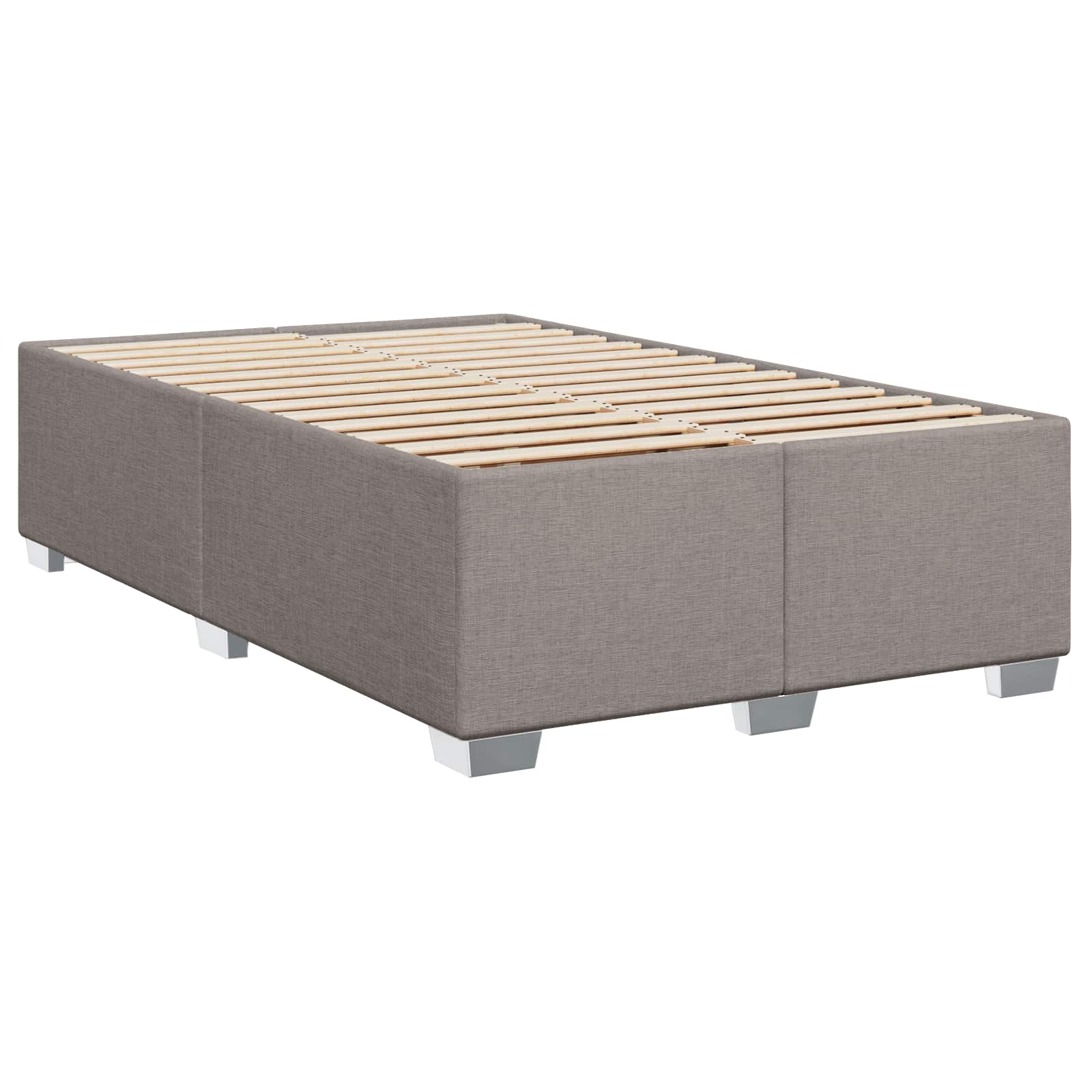 Boxspringbett mit Matratze Taupe 120 x 190 cm Stoff