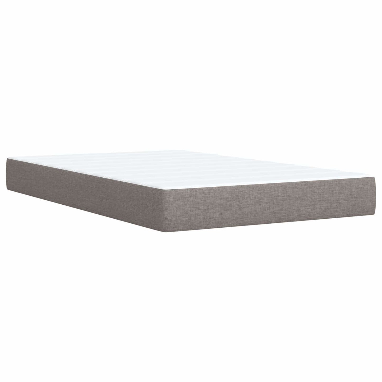 Boxspringbett mit Matratze Taupe 120 x 190 cm Stoff