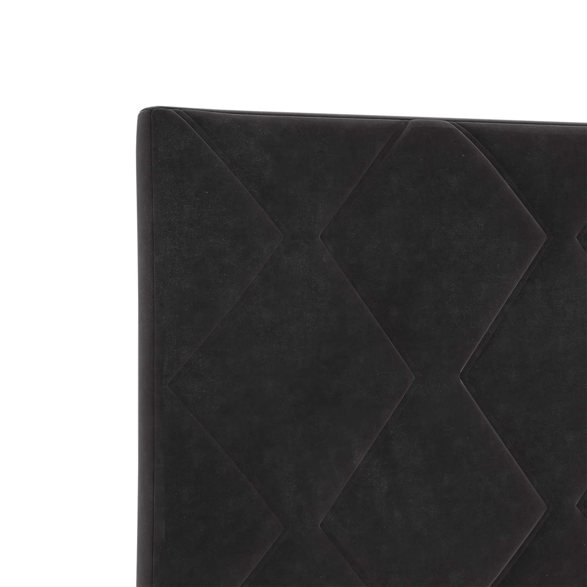 Boxspringbett mit Matratze Schwarz 90 x 200 cm Samt