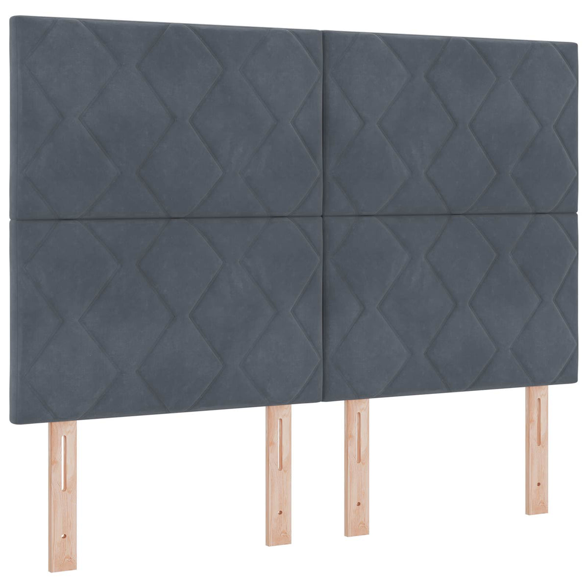 Boxspringbett mit Matratze Dunkelgrau 140 x 190 cm Samt
