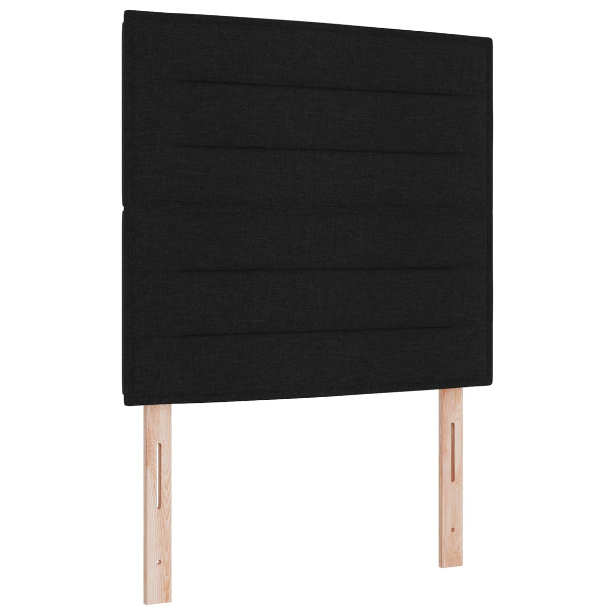 Boxspringbett mit Matratze Schwarz 80 x 200 cm Stoff