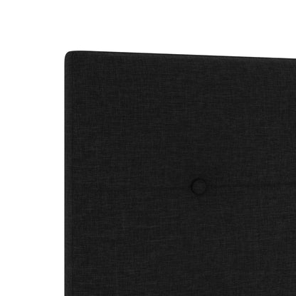 Boxspringbett mit Matratze Schwarz 120 x 190 cm Stoff