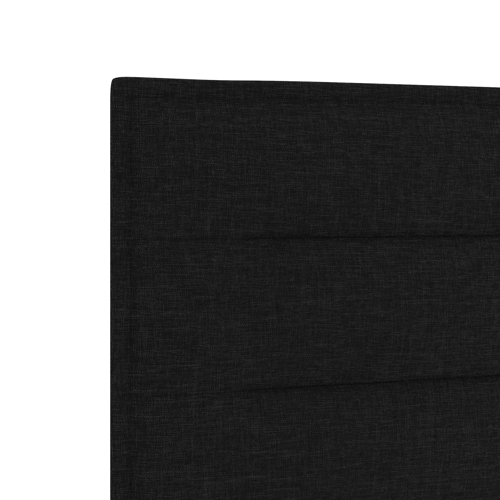 Boxspringbett mit Matratze Schwarz 140 x 200 cm Stoff