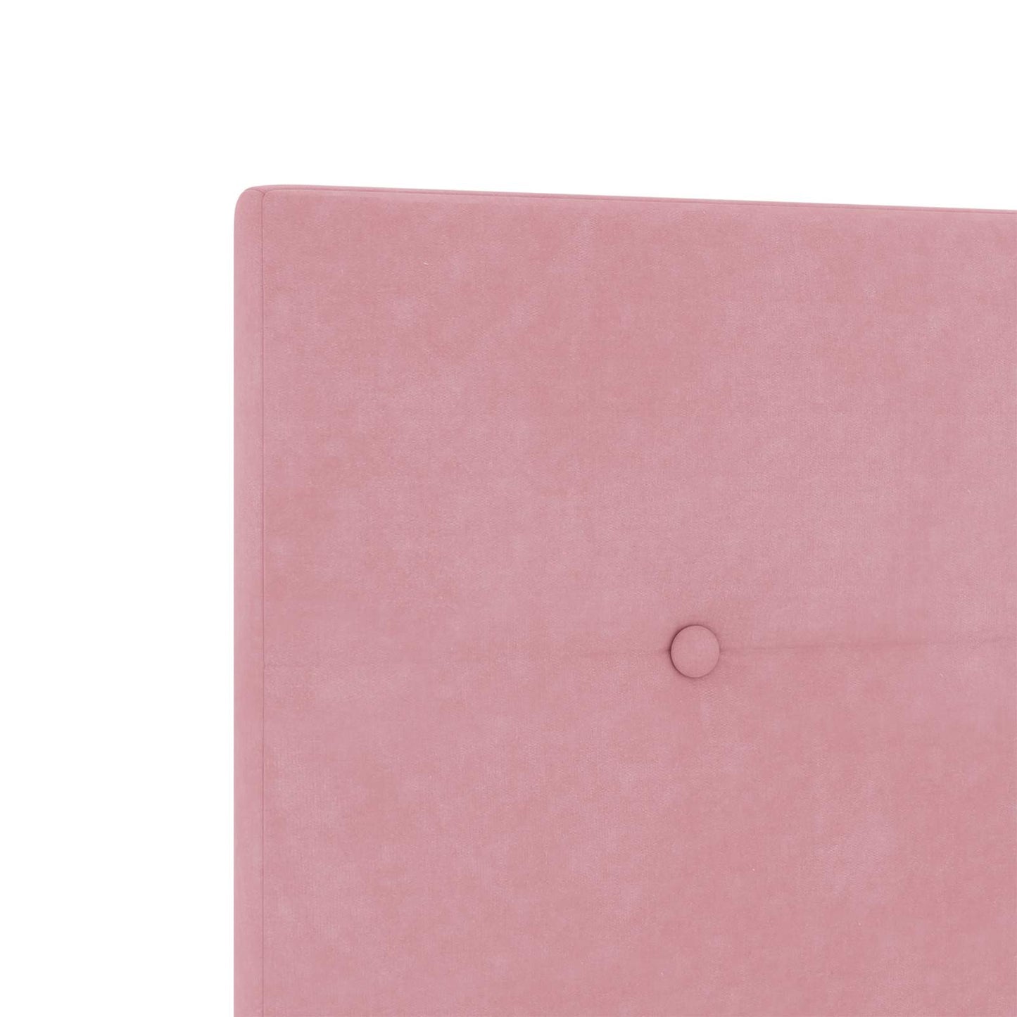 LED Boxspringbett mit Matratze Rosa 100 x 200 cm Samt