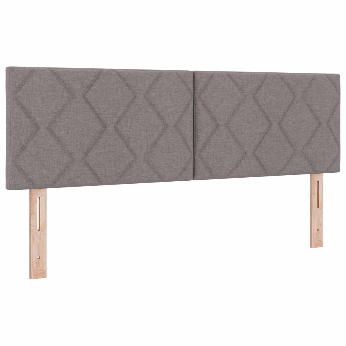 Ottoman Bett mit Matratze mit Kopfteil Taupe 160 x 200 cm Stoff