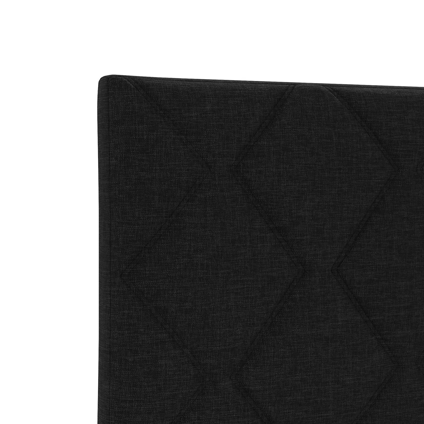 Ottoman-Bett mit Matratze und LED Schwarz 90 x 200 cm Stoff