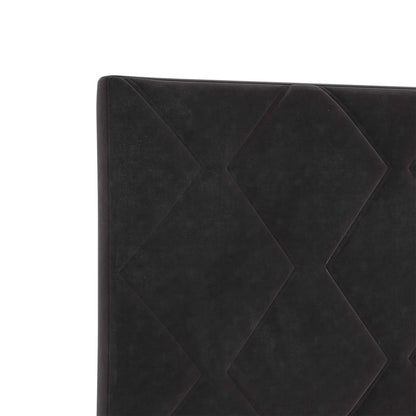 Ottoman-Bett mit Matratze und LED Schwarz 200 x 200 cm Samt