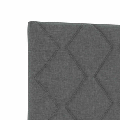 Ottoman-Bett mit Matratze und LED Dunkelgrau 200 x 200 cm Stoff