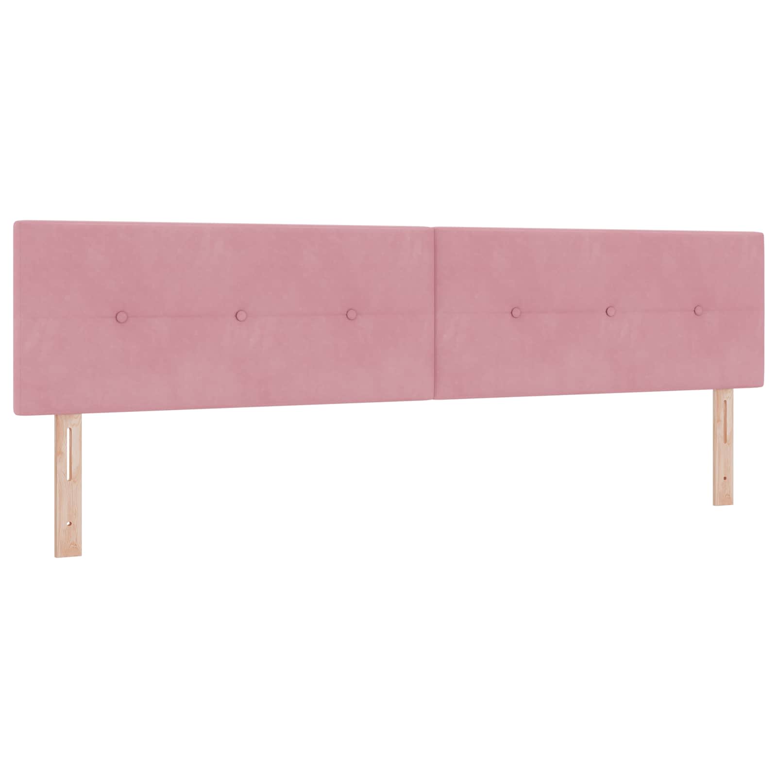 Ottoman-Bett mit Matratze und LED Rosa 200 x 200 cm Samt