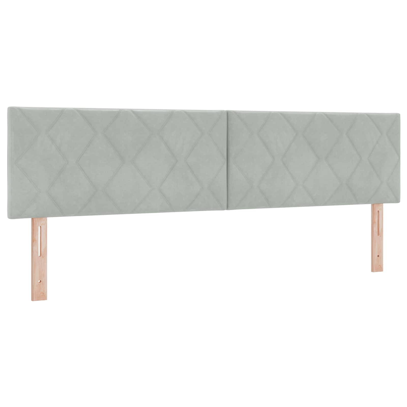 Ottoman-Bett mit Matratze und LED Hellgrau 180 x 200 cm Samt