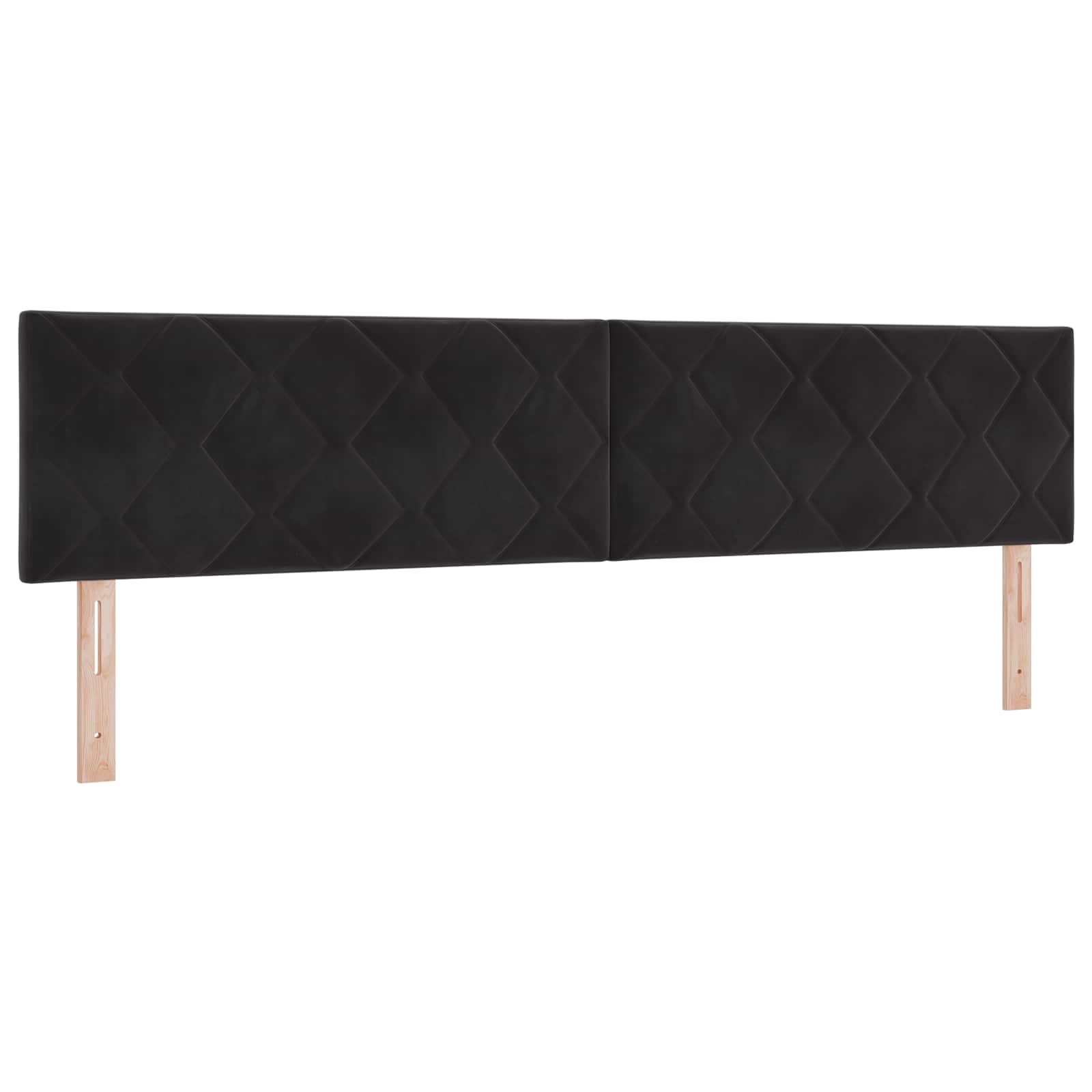 Ottoman-Bett mit Matratze und LED Schwarz 200 x 200 cm Samt