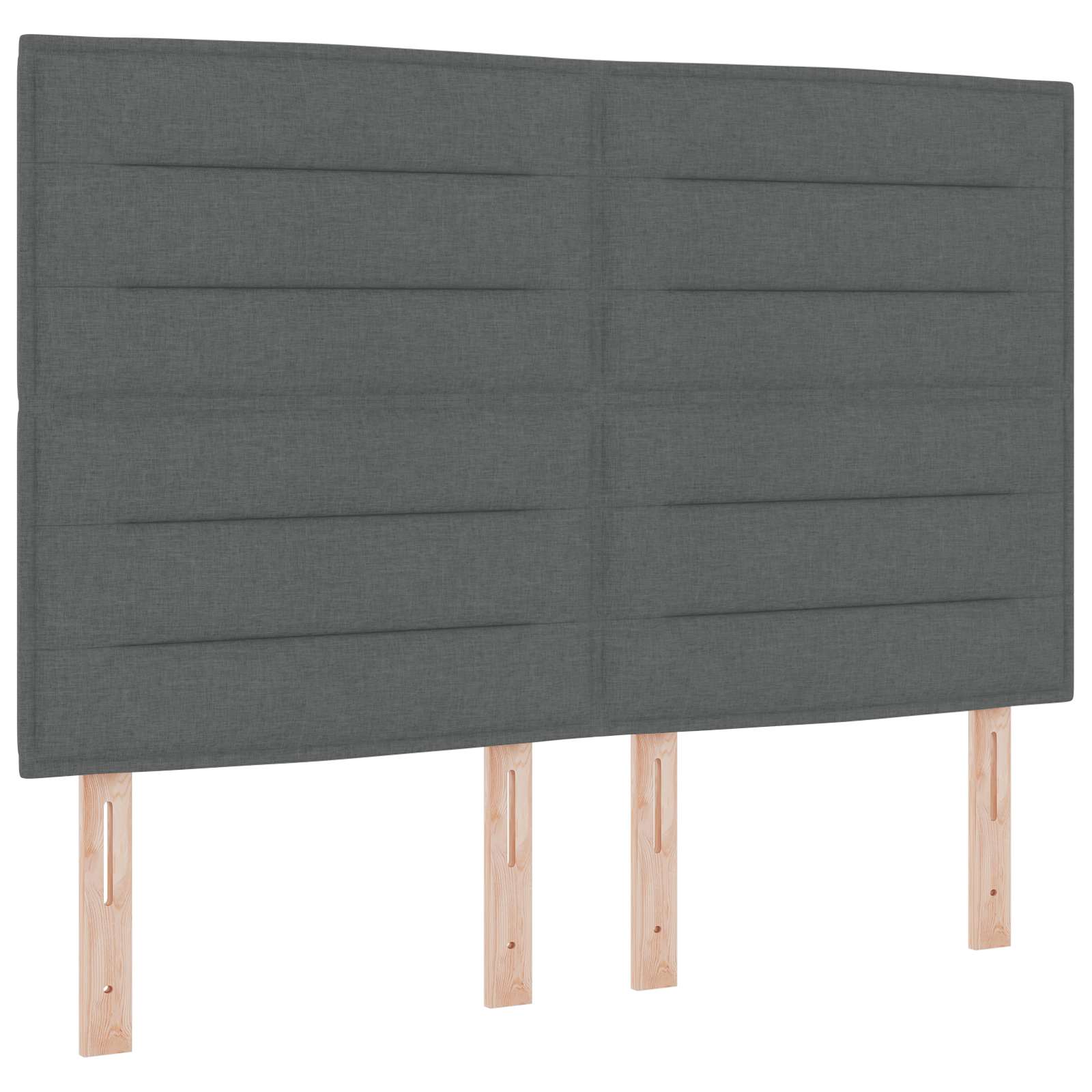 Ottoman Bett mit Matratze Dunkelgrau 140 x 200 cm Stoff