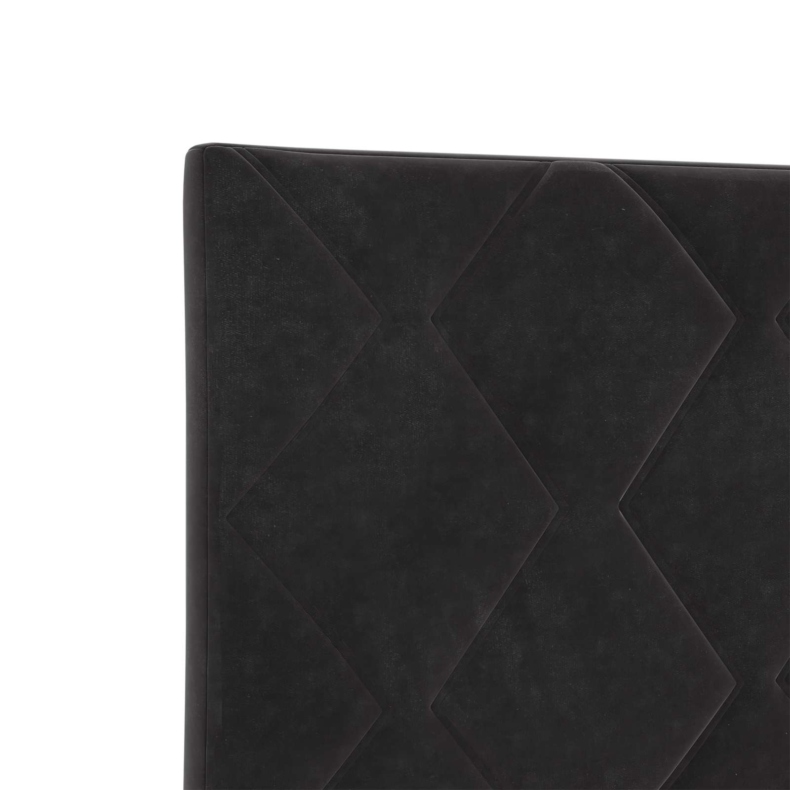 Ottoman Bett mit Matratze mit Kopfteil Schwarz 90 x 190 cm Samt
