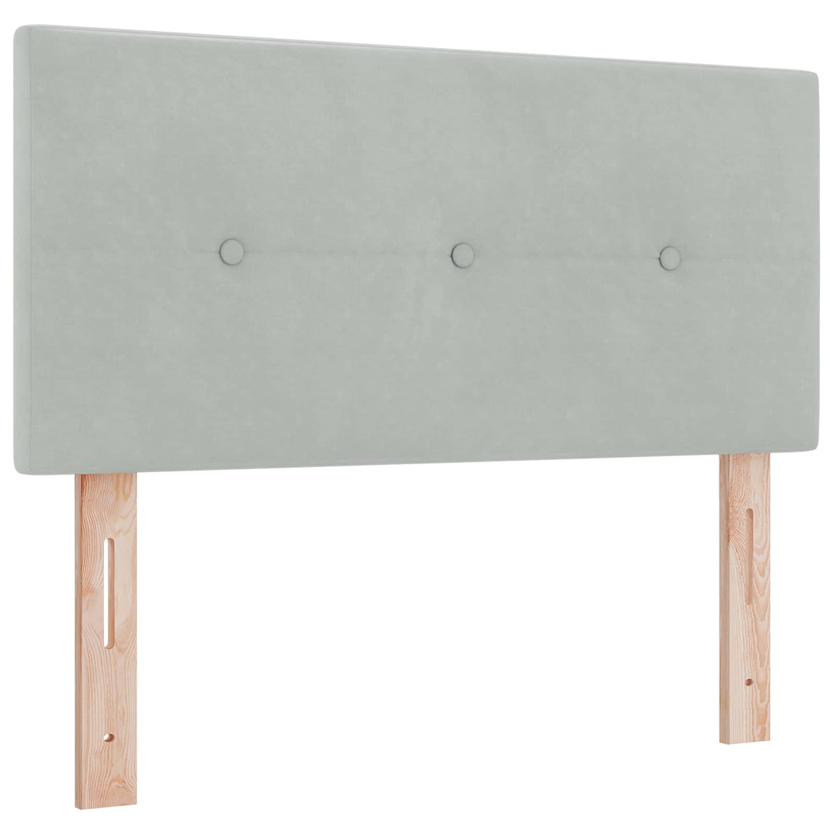 Ottoman-Bett mit Matratze und LED Hellgrau 120 x 190 cm Samt