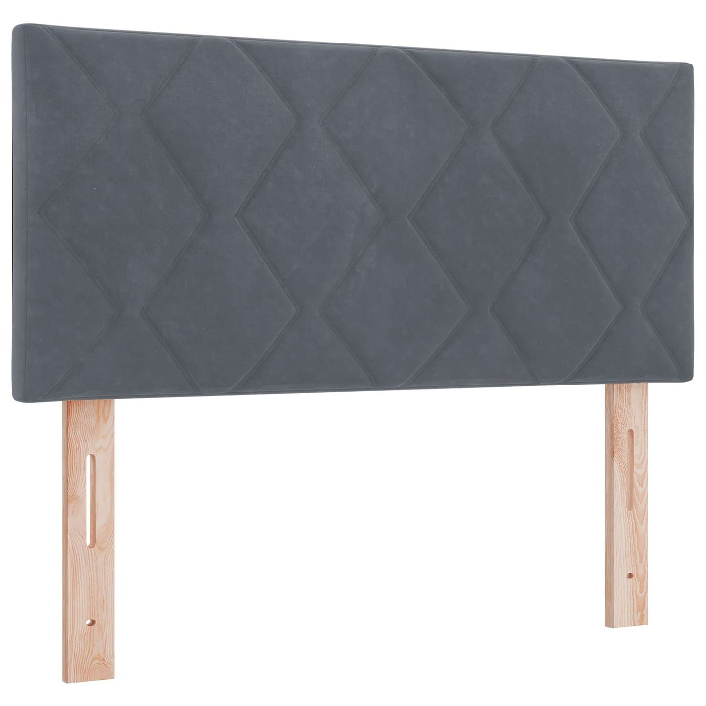 Ottoman-Bett mit Matratze und LED Dunkelgrau 120 x 190 cm Samt