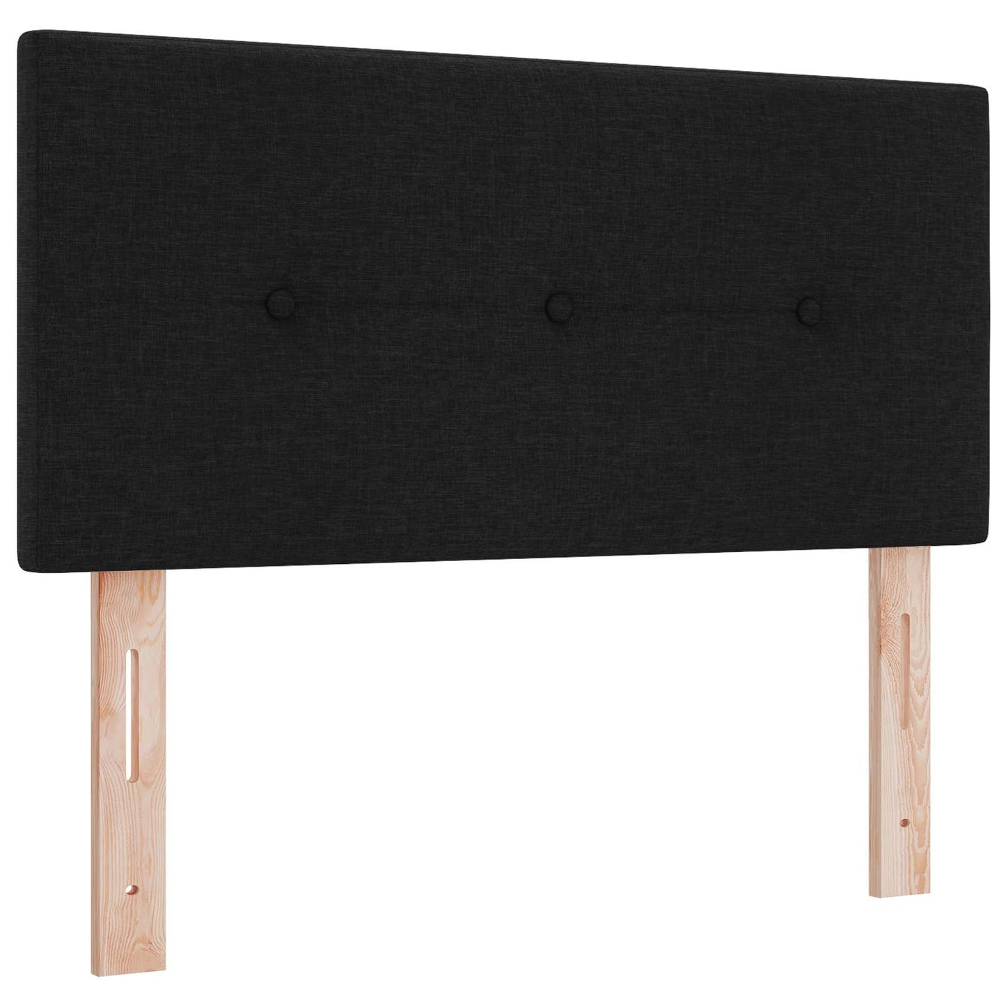 Aufbewahrungsbett mit Matratze Schwarz 90 x 190 cm Samt