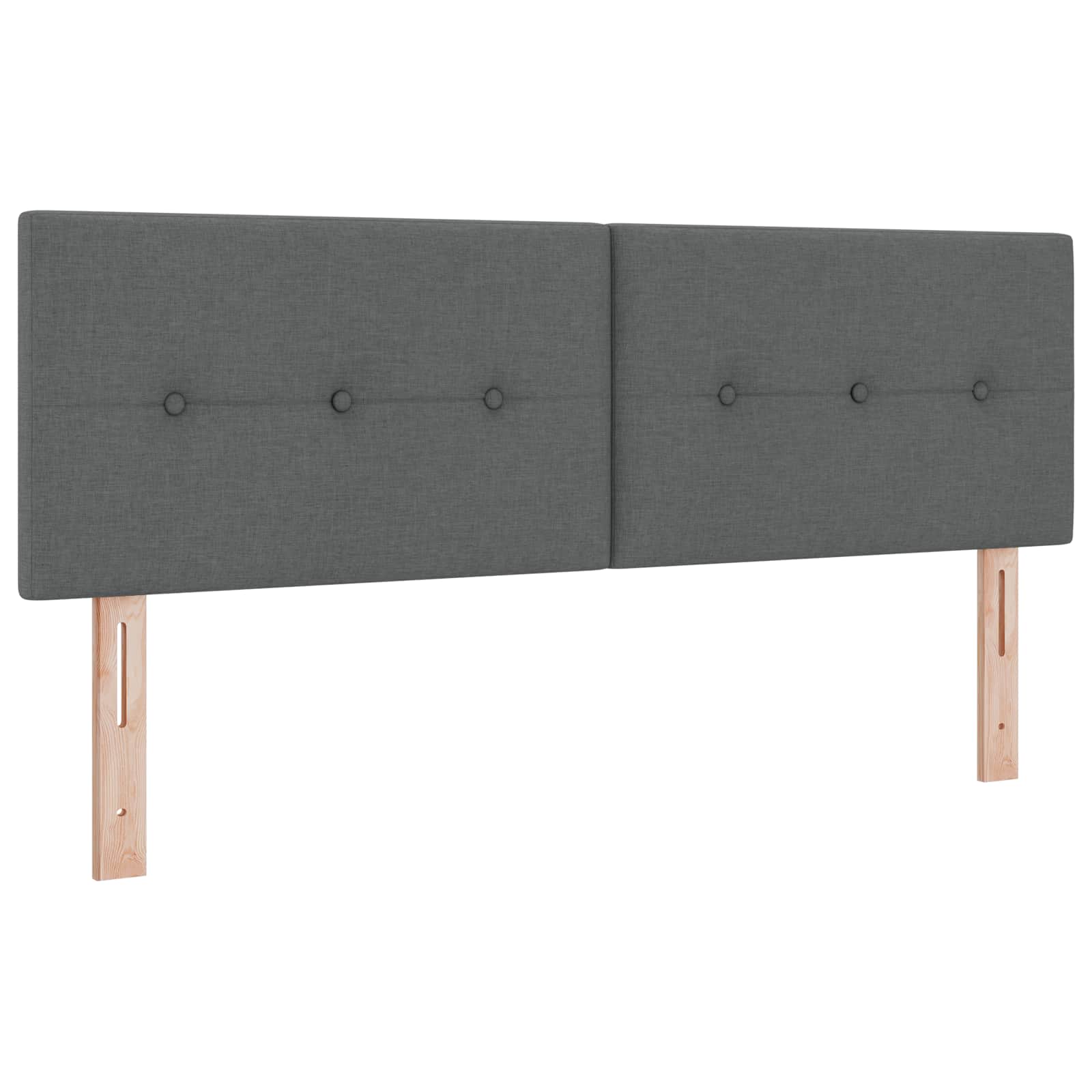Aufbewahrungsbett mit Matratze Dunkelgrau 160 x 200 cm Samt
