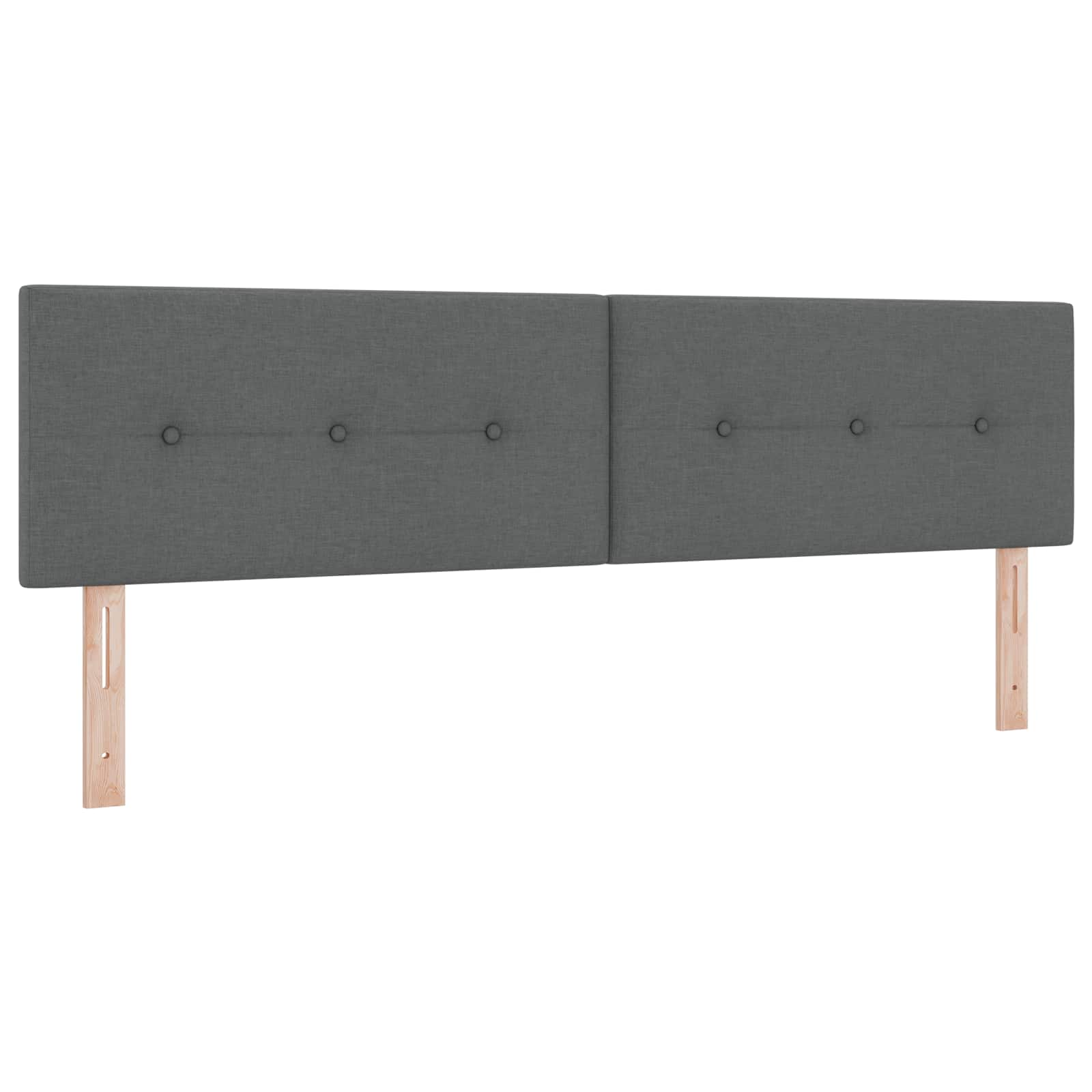 LED-Speicherbett mit Matratze Dunkelgrau 180 x 200 cm Stoff