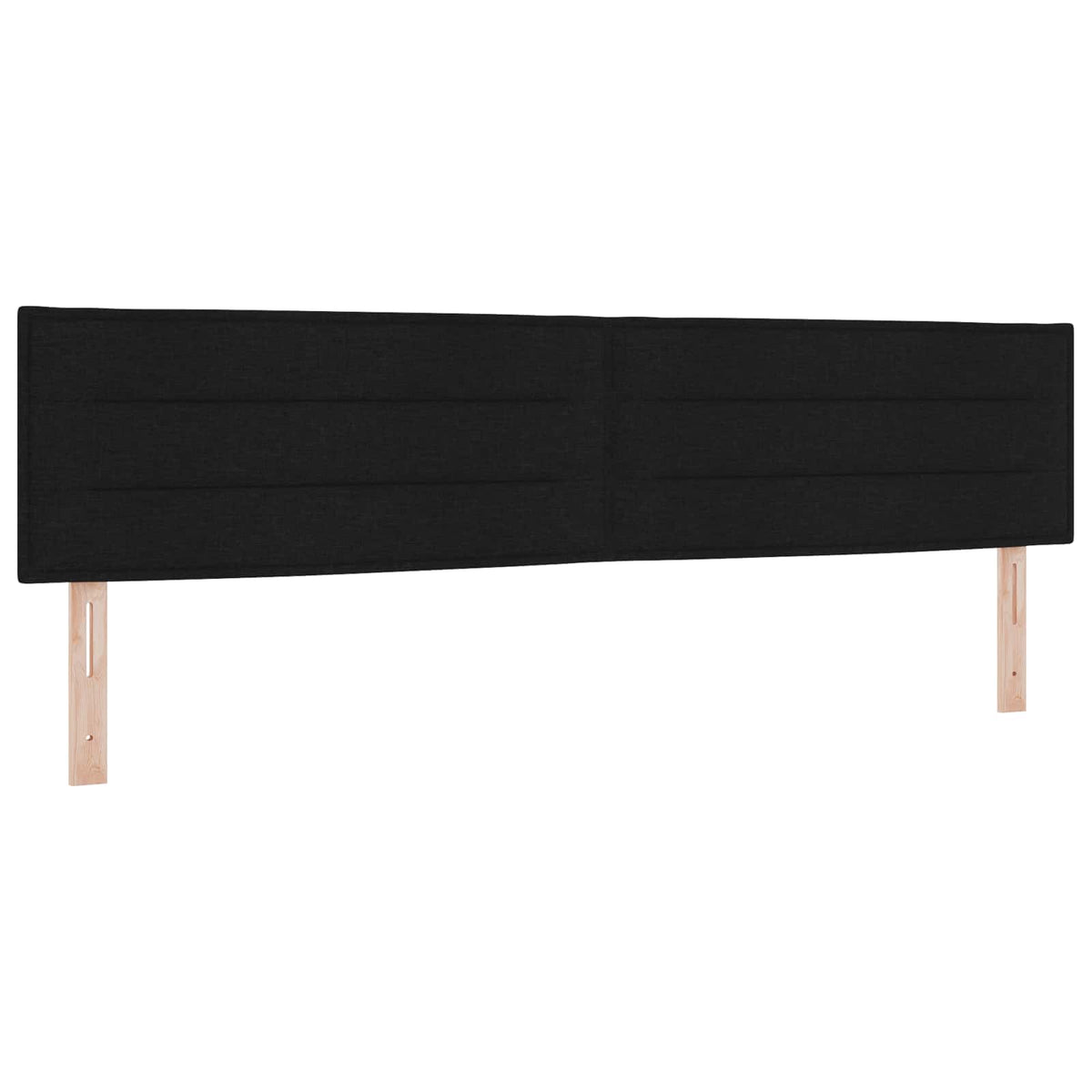 LED-Speicherbett mit Matratze Schwarz 200 x 200 cm Stoff