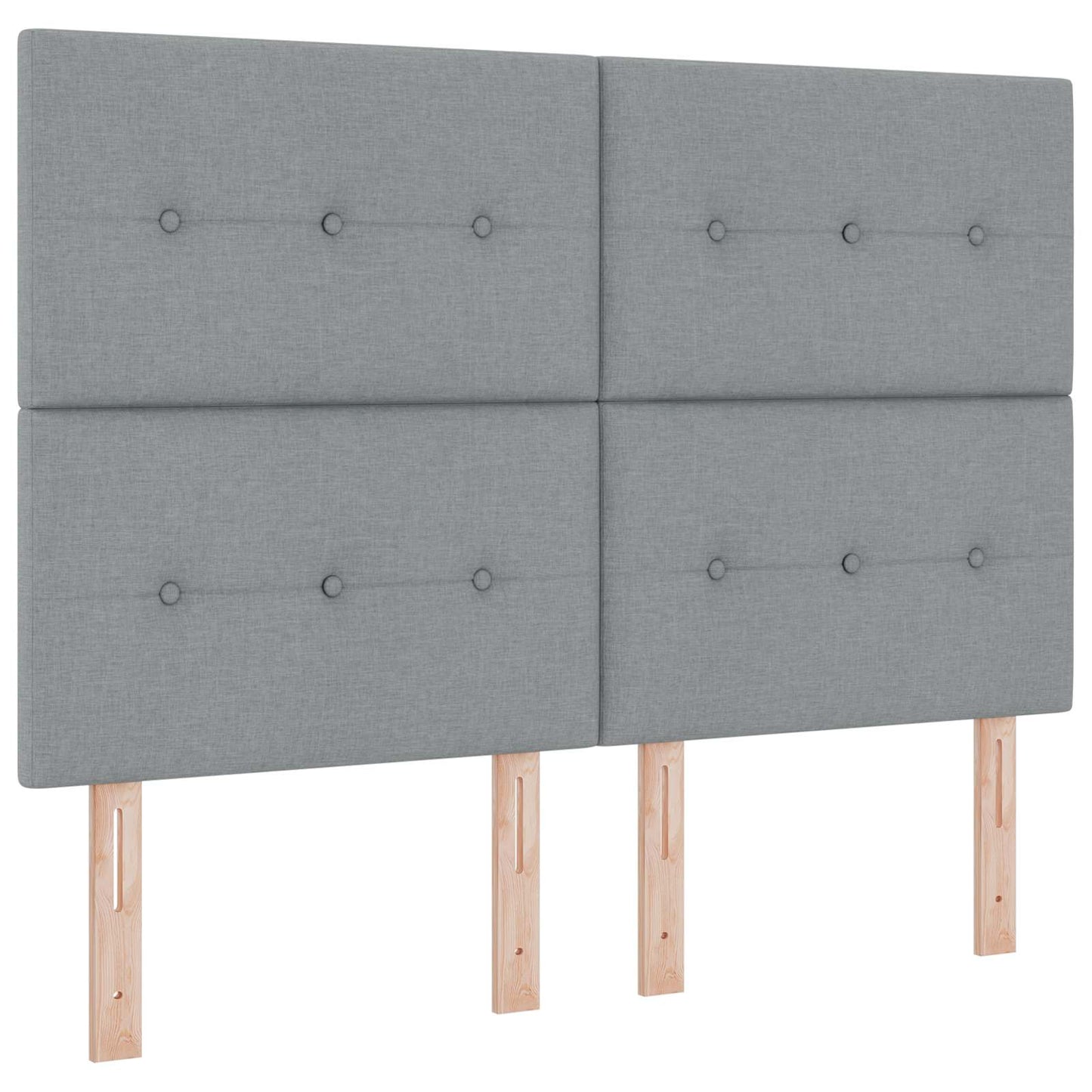 Aufbewahrungsbett mit Matratze Hellgrau 140 x 200 cm Stoff