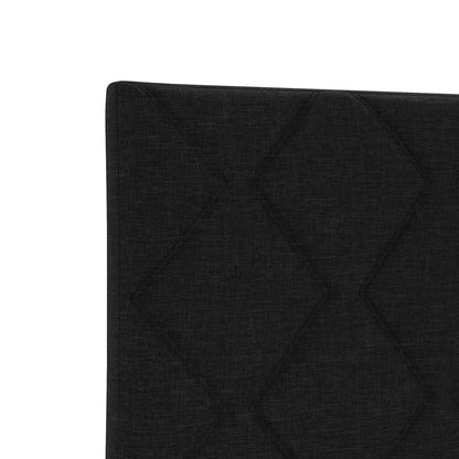 Aufbewahrungsbett mit Matratze Schwarz 100 x 200 cm Stoff