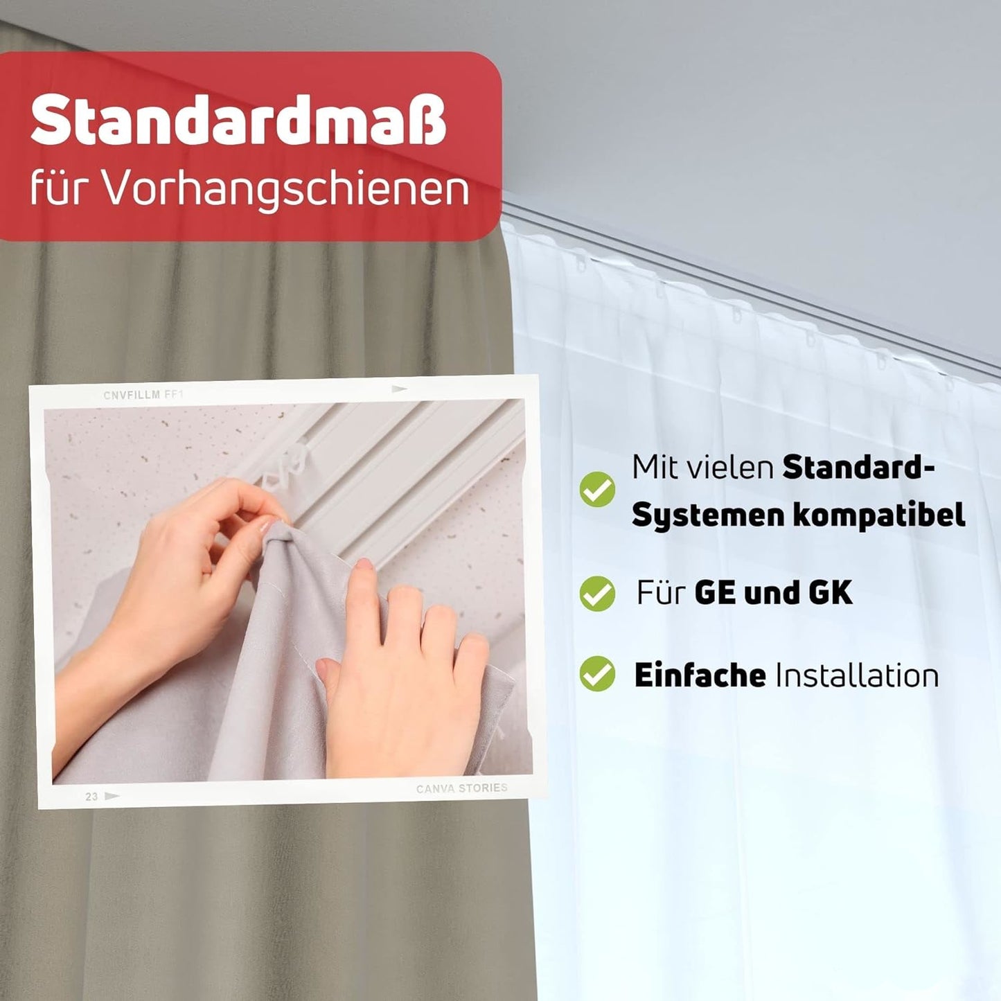 100 X Gleiter Vorhang weiss mit Stopper für Gardinenschiene 6mm