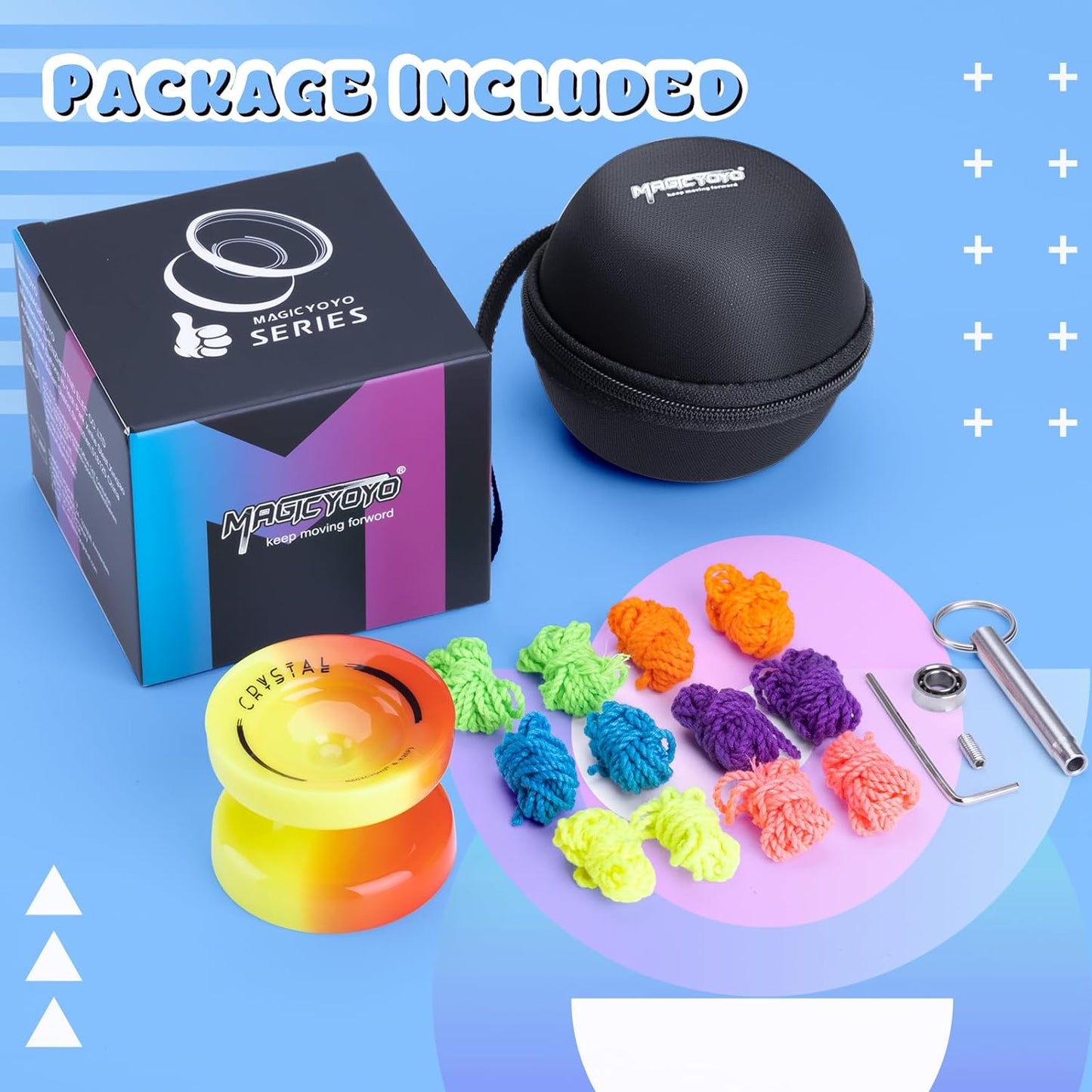MAGICYOYO K2 Crystal – Yo-Yo für Anfänger & Fortgeschrittene Jojo Geschenk Kinder
