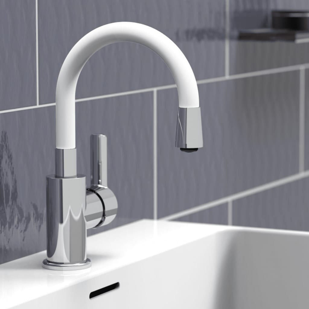 EISL mitigeur lavabo FLEXO chrome-blanc