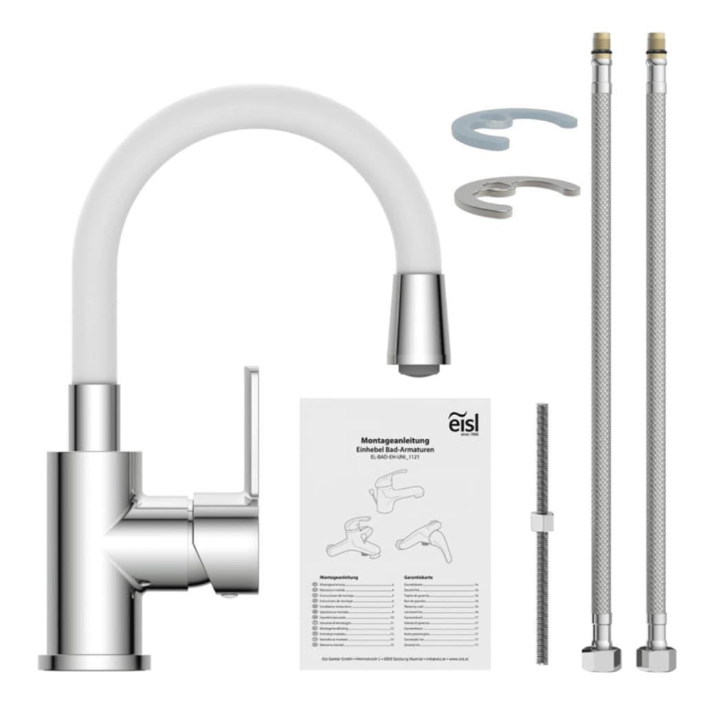 EISL mitigeur lavabo FLEXO chrome-blanc